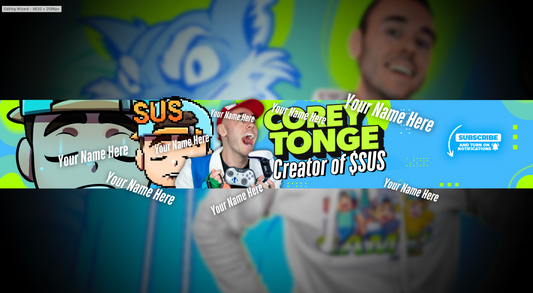 YOUR NAME on my 13.4M YouTuber Banner (Front Page)